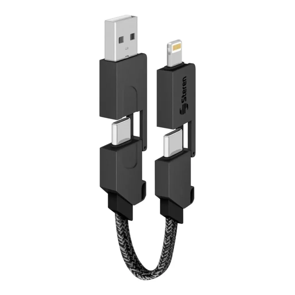 ADAPTADOR 4 EN 1 USB C A LIGHT USB C